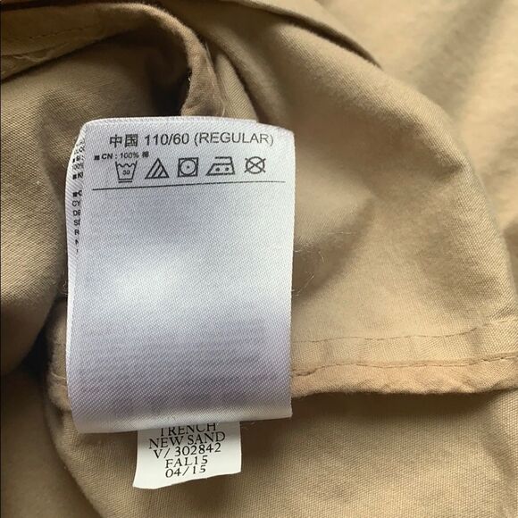 🔆3/$25🔆 Vintage GAP KIDS Girls Trench Coat Size XS - Picture 5 of 5